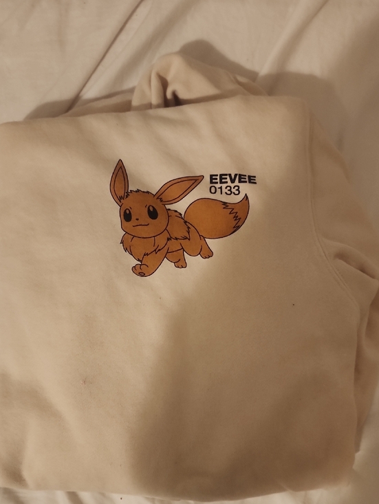 Pokemon Other - Pokemon Cream Pullover Sweatshirt with Eevee Graphic